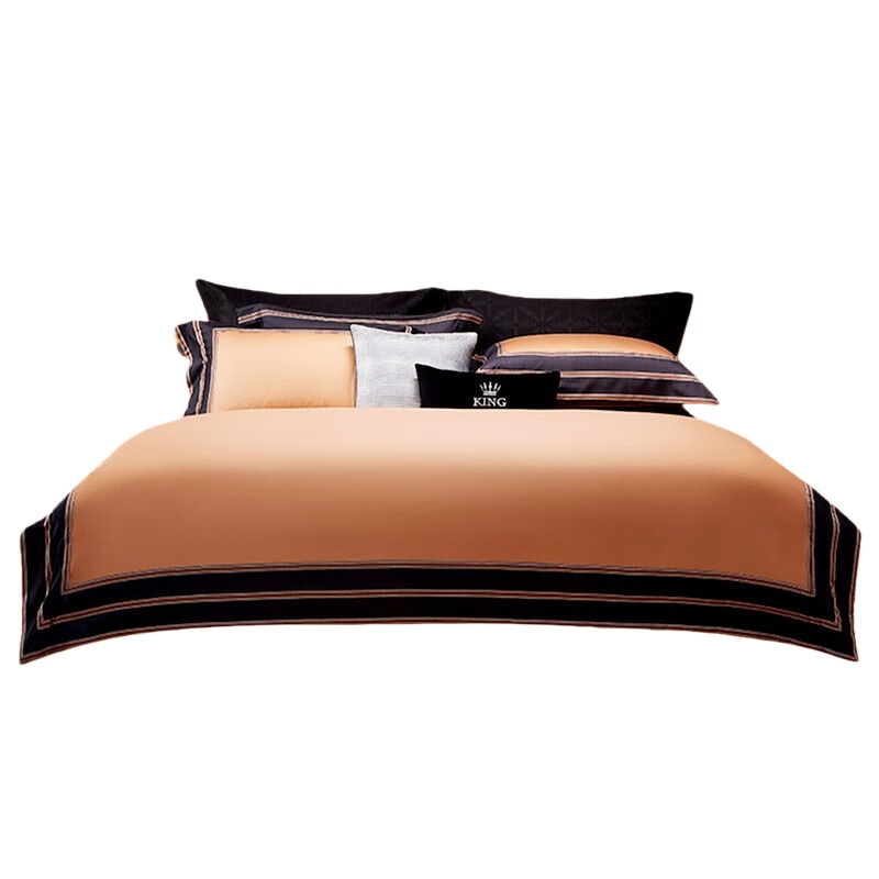 伊伊爱 TJ0KY02101330 奔跑系列 提花120支四件套 220*240cm （单位：套） 桔色