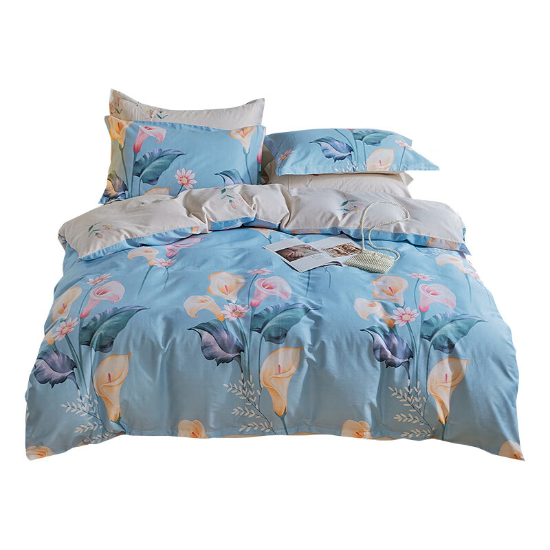 伊伊爱 TJ0NH02101030 全棉印花四件套 云水谣 200*230cm （单位：套）