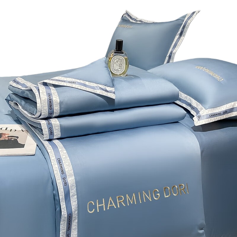 伊伊爱 TJ0RY02301947 水洗凉感奥菲系列夏被四件套 150*200cm （单位：套） 宾利蓝