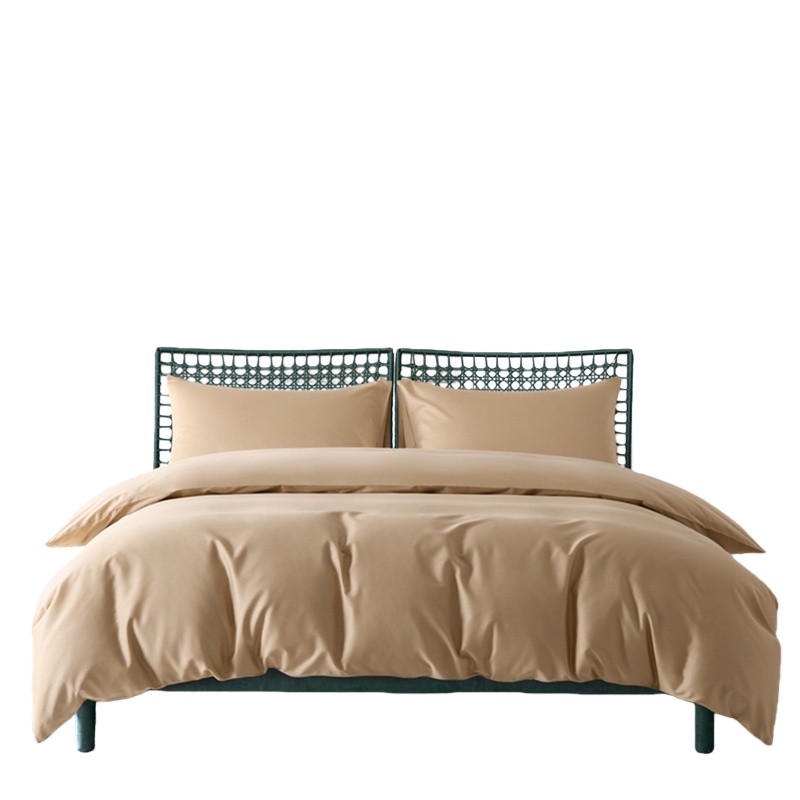 伊伊爱 TJ0SZ02201467 时尚纯棉空气缎奶咖色系列四件套 200*230cm （单位：套） 奶咖色