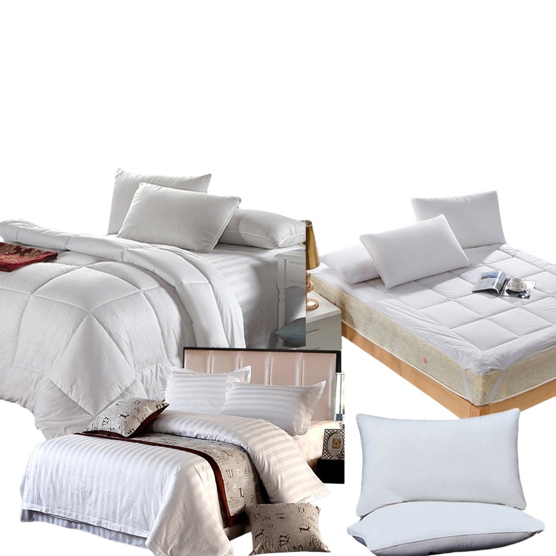 伊伊爱 TJ0TC02201632 酒店公寓值班室缎条六件套 150*200cm （单位：套） 纯白