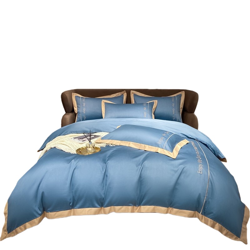 伊伊爱 TJ0WL02101060 享系列60S长绒棉纯棉四件套 200*230cm （单位：套） 宾利蓝