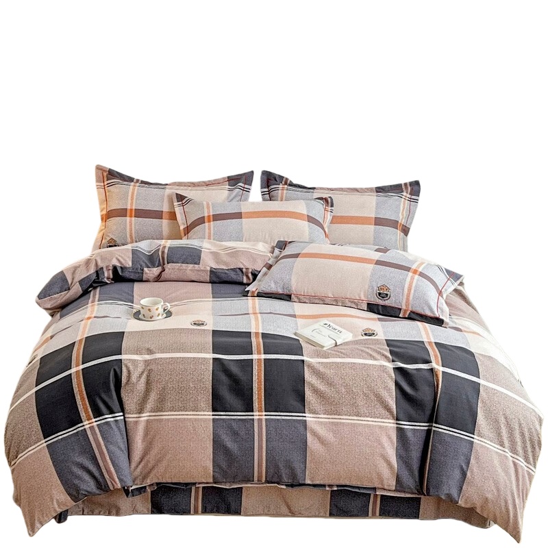 伊伊爱 TJ0ZF02201733L 生态铂金格子磨毛套件 品味之雅 150*200cm （单位：套）