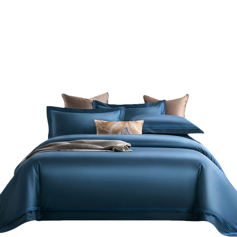 伊伊爱 TJ0ZYJ2100712 本棉恒系列高支高密四件套 200*230cm （单位：套） 宝蓝
