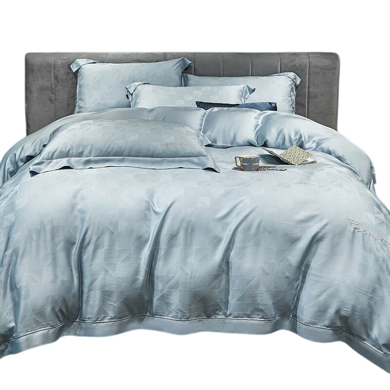 伊伊爱 TJ0ZYJ2201542 80S莱赛尔纯色福克斯系列四件套 200*230cm （单位：套） 福克斯蓝