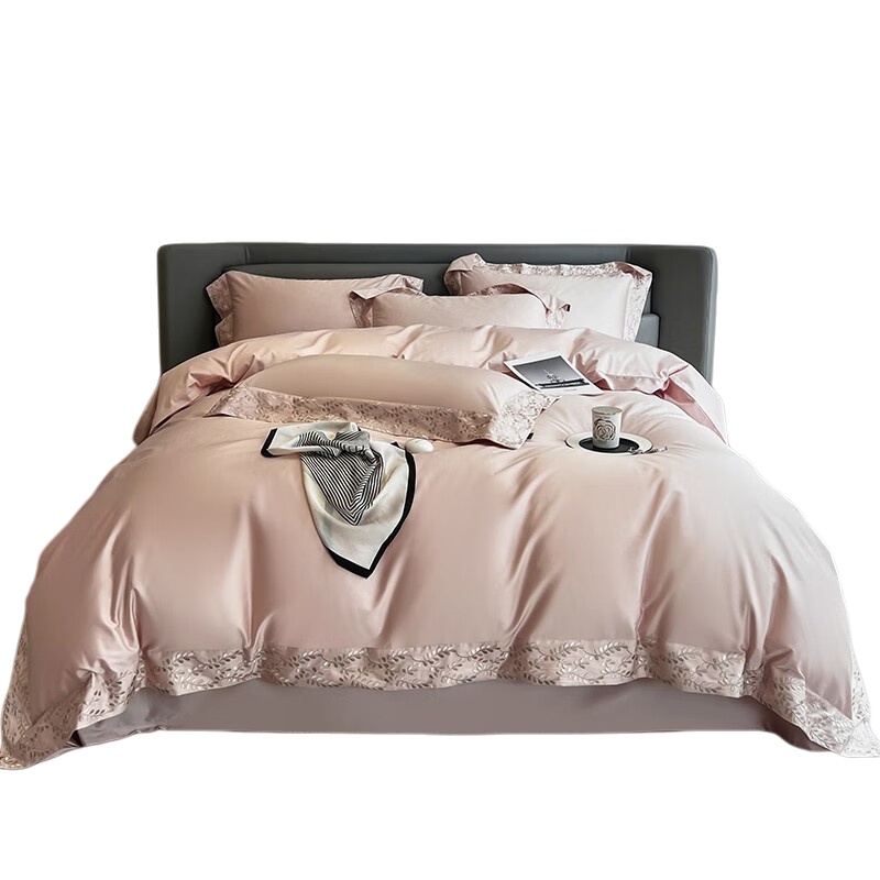 伊伊爱 TJ0ZYJ2201747 澳棉100S利兹系列四件套 200*230cm （单位：套） 柔粉