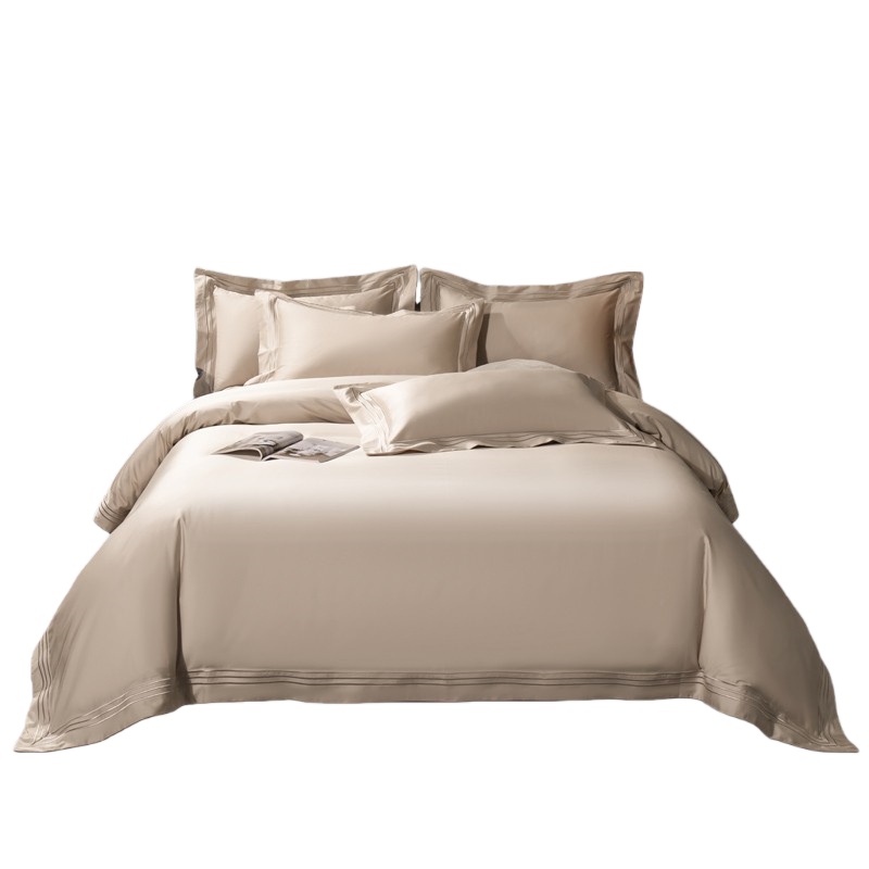 伊伊爱 TJGMS02100953 摩卡系列长绒棉四件套 200*230cm （单位：套） 香槟金