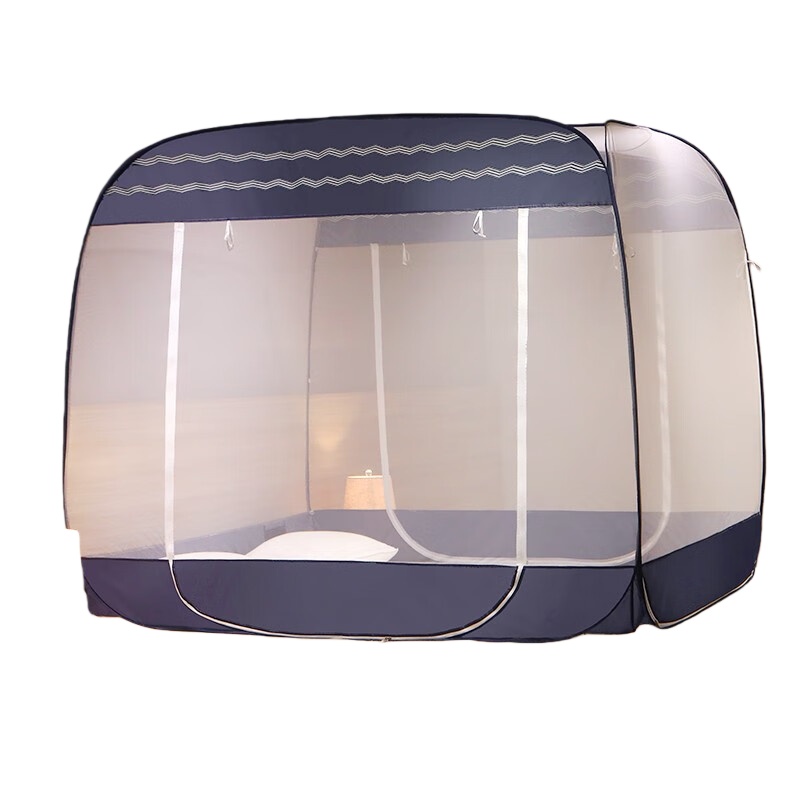 伊伊爱 WZ0WBD2200012 波纹系列大顶钢丝印花防蚊帐 180*195*170cm （单位：顶） 波纹