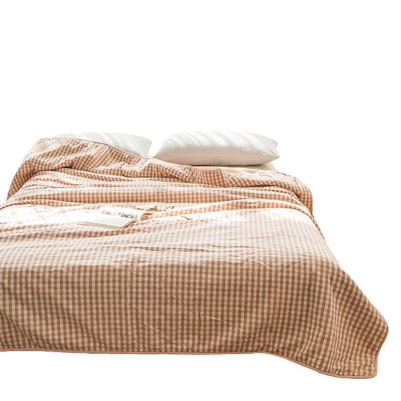 伊伊爱 XB-8MH-01 全棉水洗棉花被 150*200cm （单位：条） 粉小格