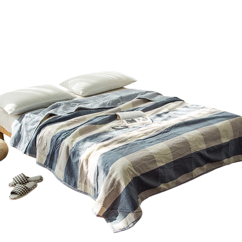 伊伊爱 XB-8MH-01 全棉水洗棉花被 200*230cm （单位：条） 蓝大格