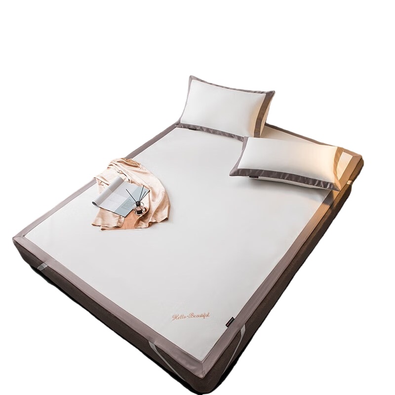 伊伊爱 XZ-8BS-06 冰感丝软席凉席三件套 180*200cm （单位：套） 白色