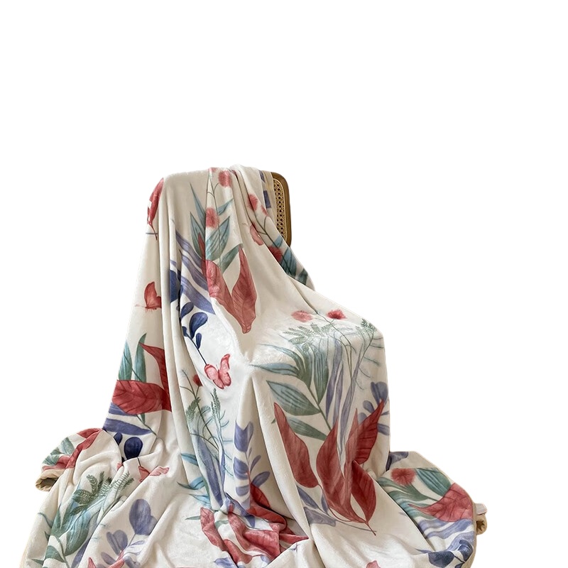 伊伊爱 Y0HG02100063 云貂绒毛毯子 花曳 150*200cm （单位：条）