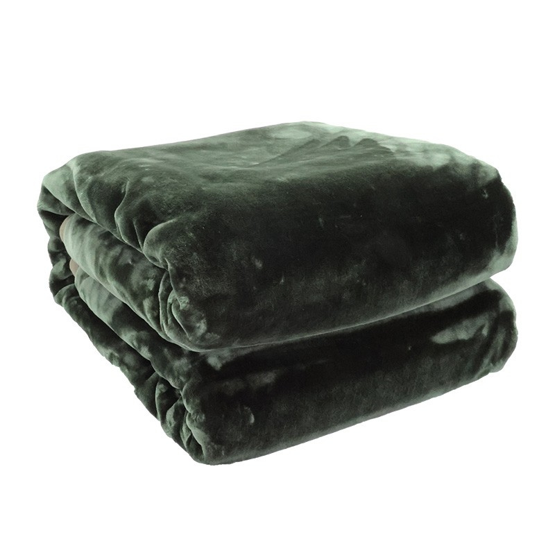 伊伊爱 Y0TZ02100067 加厚保暖盖毯 150*200cm （单位：条） 军绿色