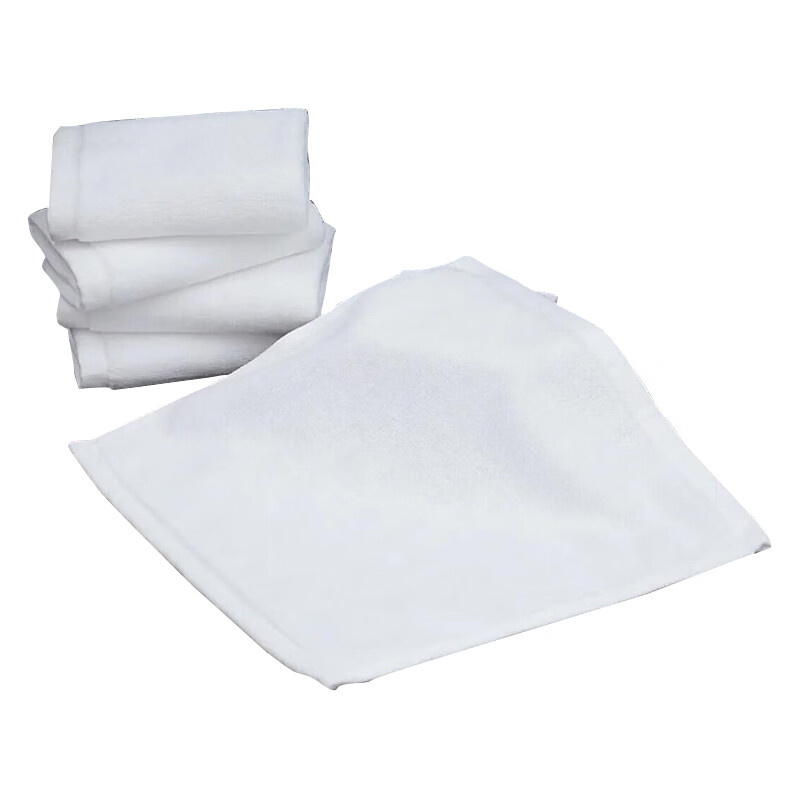 伊伊爱 YDJD0230811 五星宾馆酒店纯棉方巾 33*33cm （单位：条） 白色