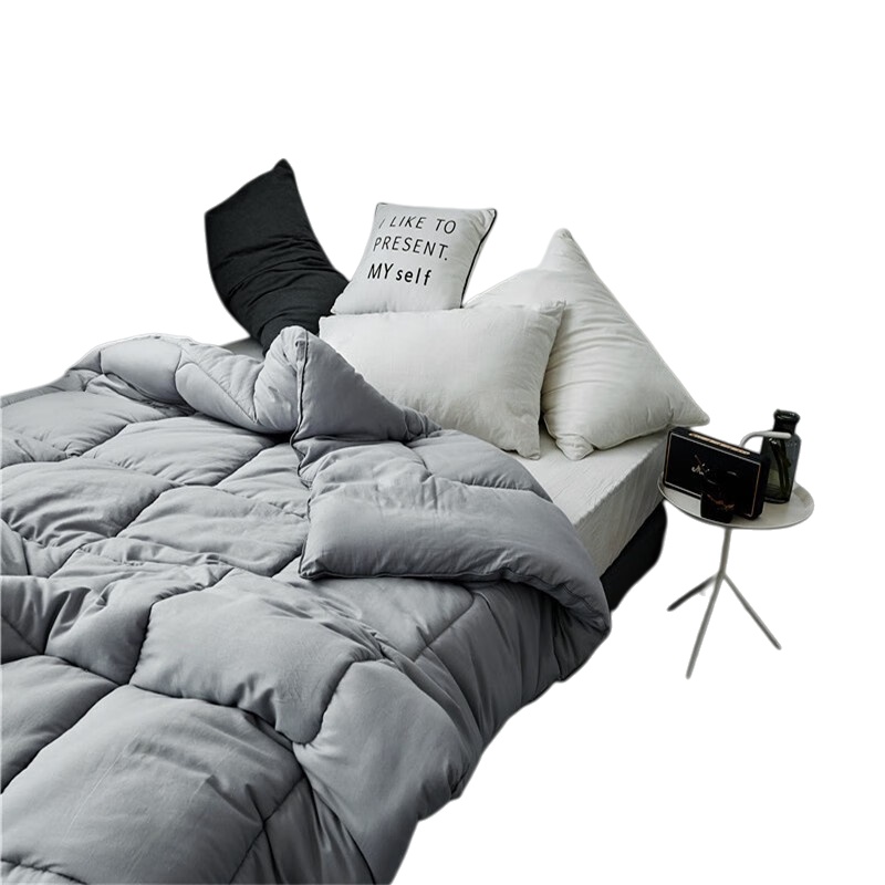 伊伊爱 Z01900028 全棉简约纯色秋冬被保暖被芯 150*200cm （单位：个） 星辰灰