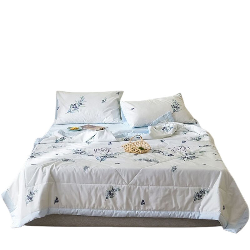 伊伊爱 Z02000120 全棉喷气印花水洗机洗舒适空调夏被 夏花 200*230cm （单位：条）