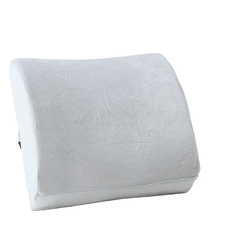 伊伊爱 ZX0XD02200111 纯色短毛绒腰靠垫 32*30cm （单位：个） 浅灰