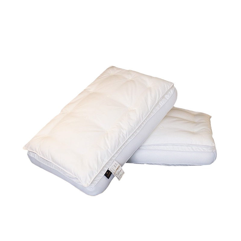 伊伊爱 ZX-9YSR-007 双层羽丝绒枕头 48*74cm （单位：个） 白色