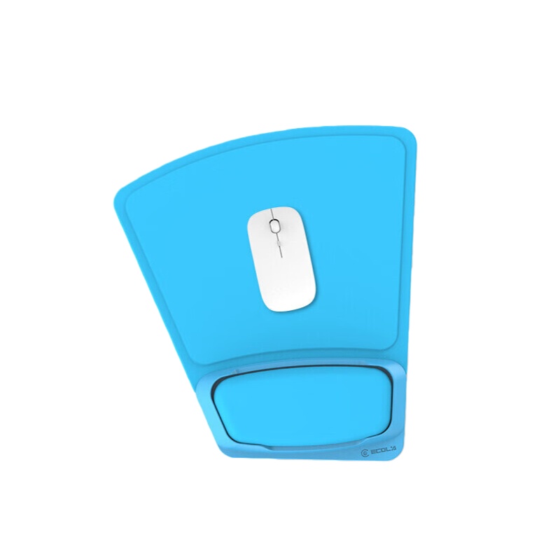 宜客莱（ECOLA） EZ3BL 护腕鼠标垫 超大加厚 （单位：个） 蓝色