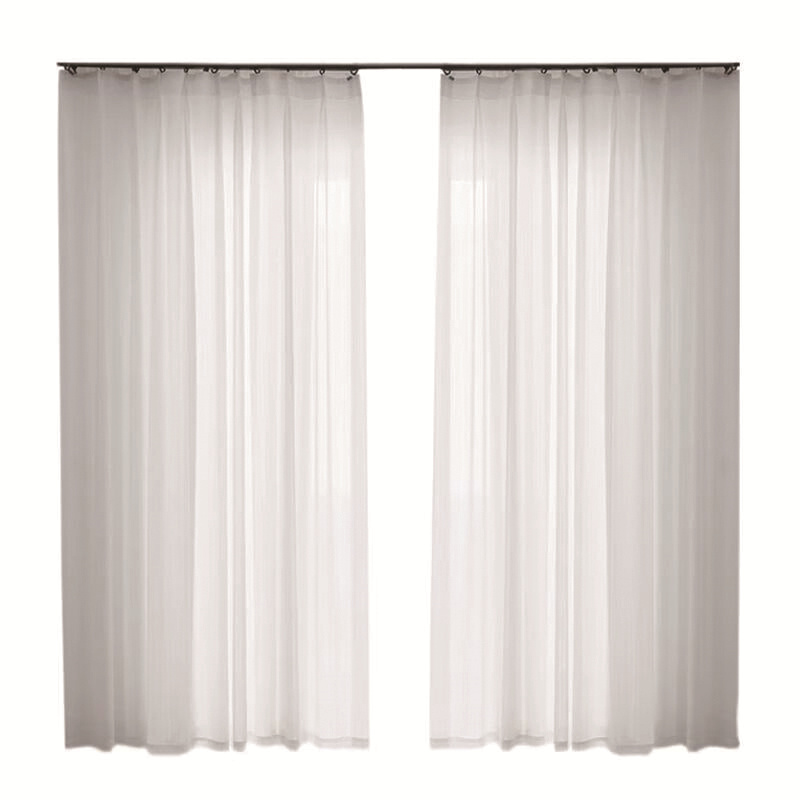 愉悦之家 打孔款 G-悦纱飘逸窗纱 1m*2.7m 打孔款 （单位：米） 白色