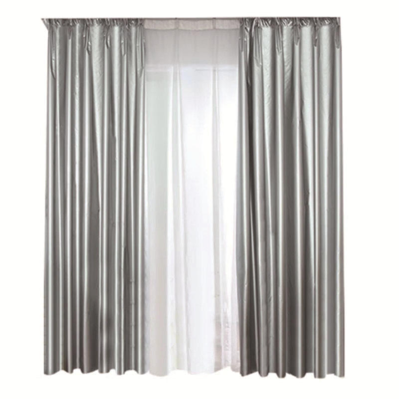 愉悦之家 挂钩款 G-悦绒电雕竖条竖条功能帘 1m*2.7m 挂钩款 （单位：米） 灰色