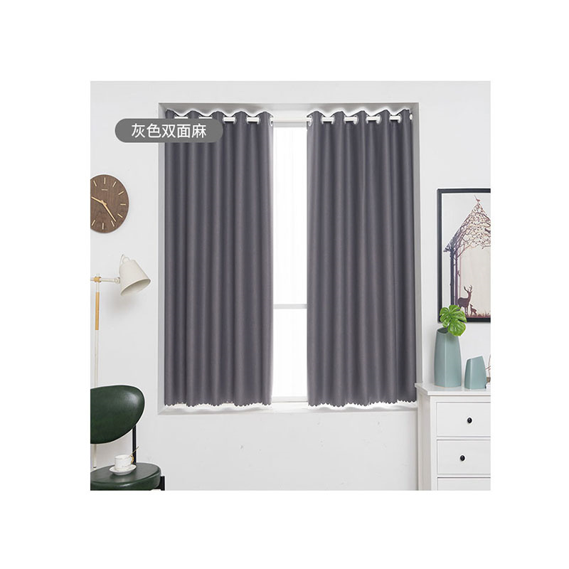 臻远 ZY-YD-125 加厚双面麻窗帘 100*100cm （单位：米） 灰墨绿蓝深蓝黄