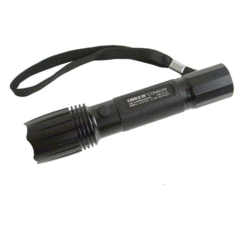 正辉（CHHI） CON6029 多功能强光巡检电筒 3W 白光 6000K （单位：个） 黑色