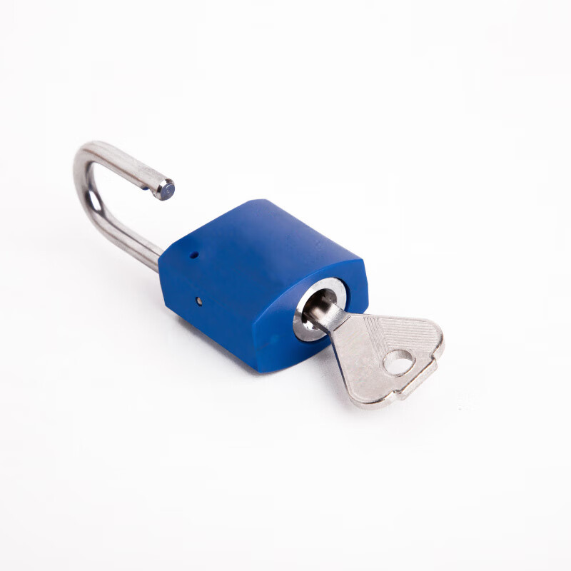 中犀 ZX-43 挂锁 30mm 加长塑钢通开 叶片锁 （单位：个） 蓝色