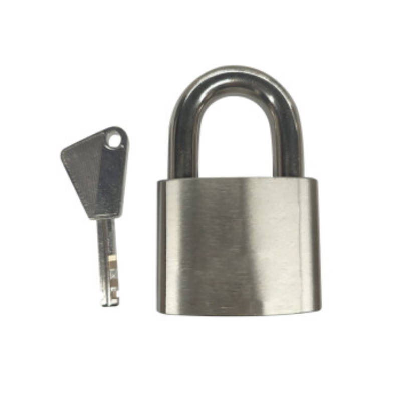 中犀 ZX-47 挂锁 50mm 单开 不锈钢腰圆叶片锁 （单位：个） 银色