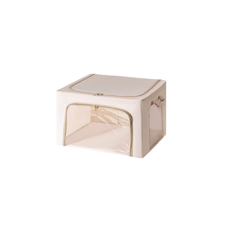 爱丽思（IRIS） NOS-66L 布艺折叠收纳箱 500mm*400mm*330mm （单位：个） 米色