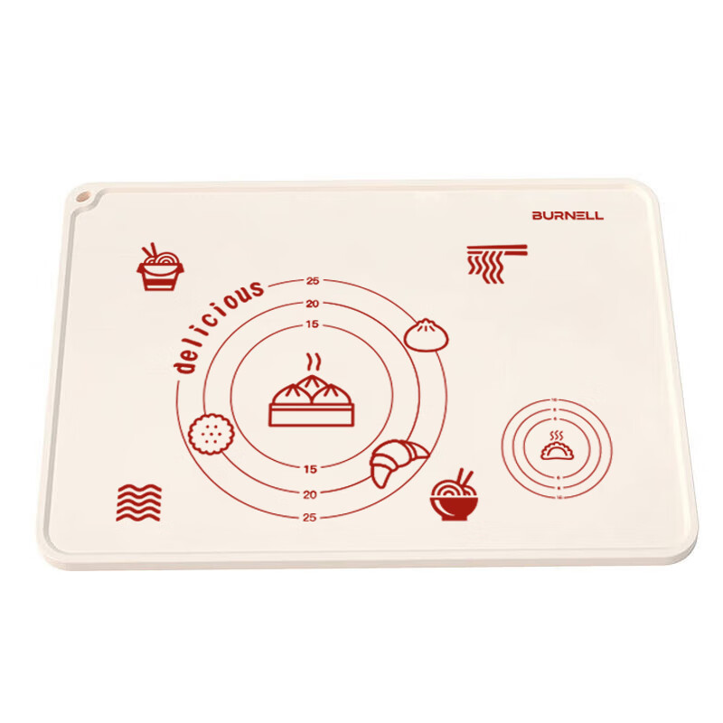 巴米乐（BURNELL） BNL-GJD921 抗菌硅胶揉面垫套装 揉面垫/擀面杖/切面刀/绑带/油刷 （单位：套）