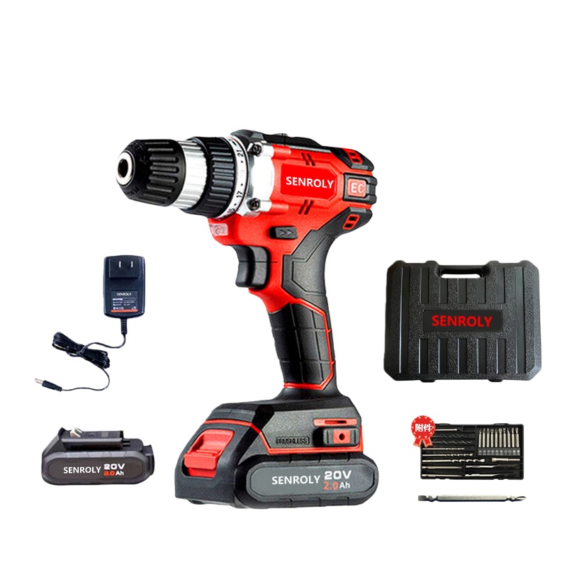 森罗力（SENROLY） SL-1090 无刷充电式锂电电钻 两电一充 （单位：套）