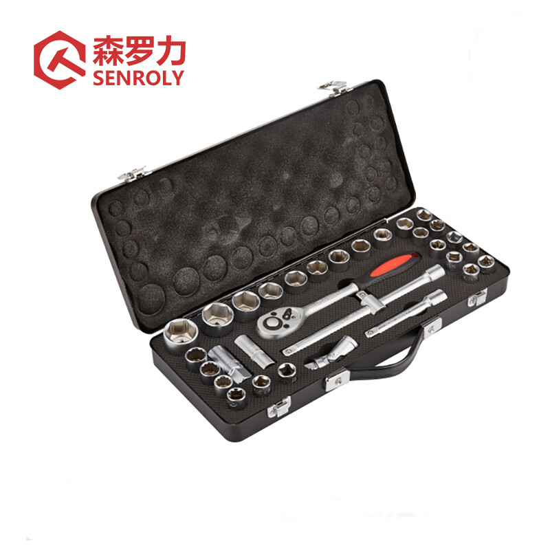 森罗力（SENROLY） SR-12035 12.5mm系列公制套筒组件 32件套 （单位：套）