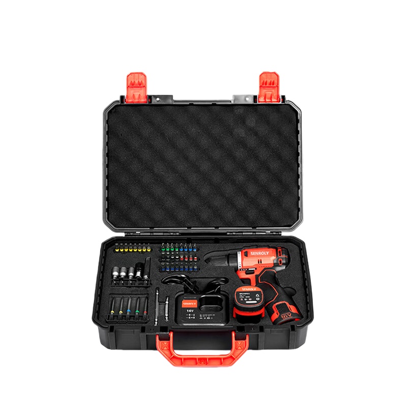 森罗力（SENROLY） SL-012246 充电式锂电起子机 16V 2.0Ah 46件套 （单位：套）