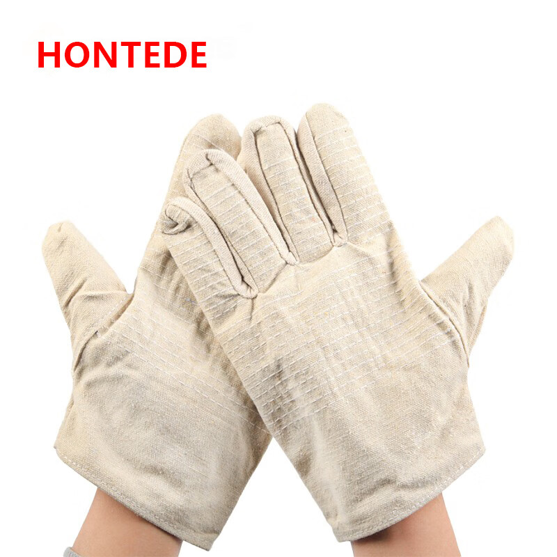 德力博（HONTEDE） HG-3099 帆布手套 均码 （单位：双） 灰白色