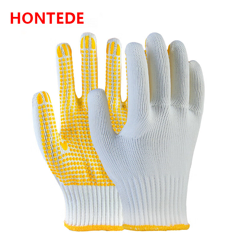 德力博（HONTEDE） HG-3092 防滑劳保手套 600g 12双/1打 （单位：组） 白色