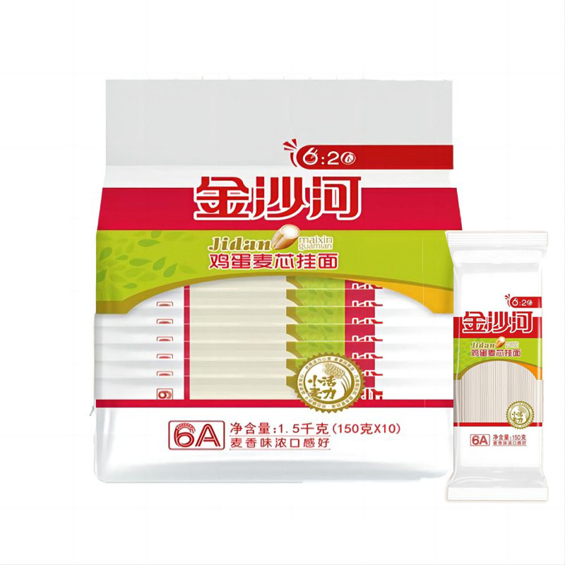 金沙河 6:20鸡蛋麦芯 挂面 150g/包 10包/袋 （单位：袋）
