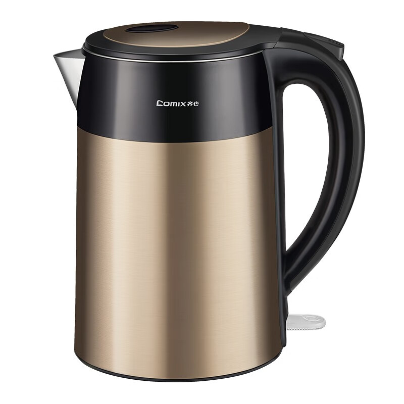 齐心（Comix） LC-205 保温电热水壶 1.8L （单位：个） 茶金色