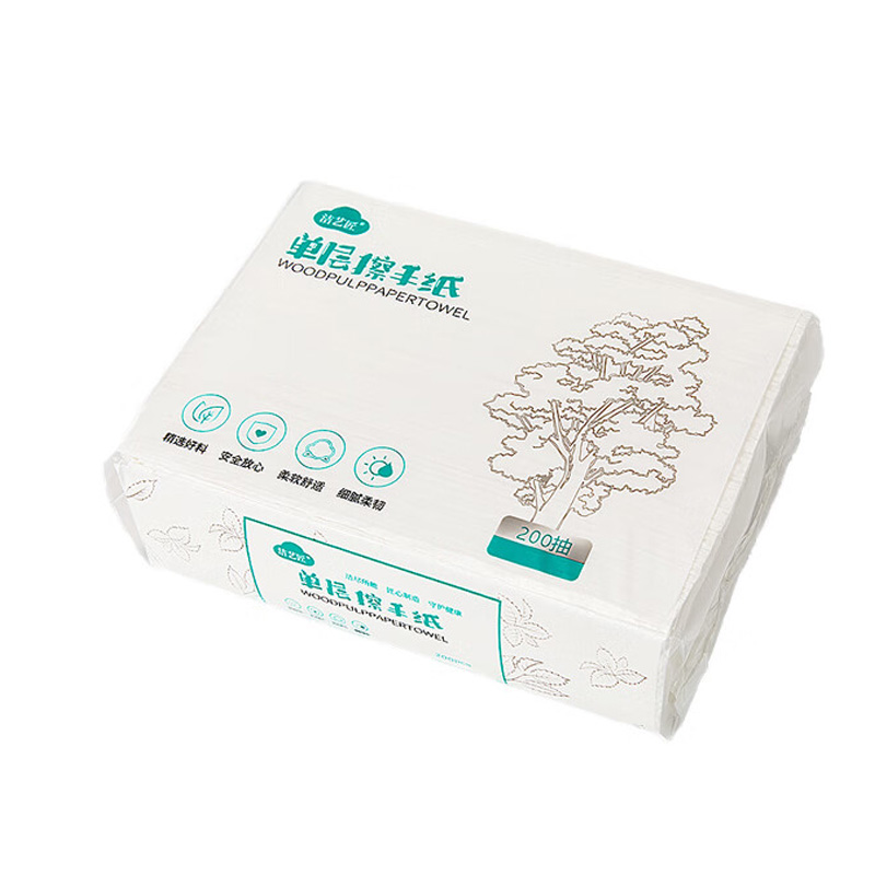 洁艺匠 ZP02 面巾纸 200抽/包 （单位：包） 白色