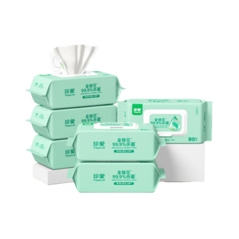 珍爱 AB21*6 卫生湿巾 80片 6包/组 （单位：组）