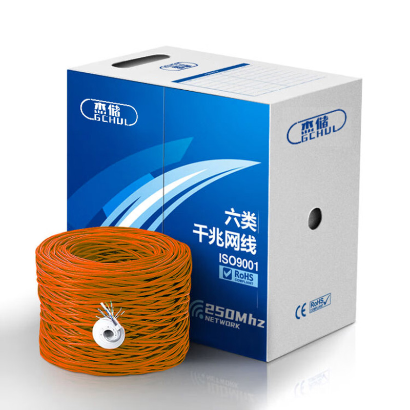 杰储（GCHUL） LD305MA 六类非屏蔽低烟无卤网线 305米/箱 （单位：箱）