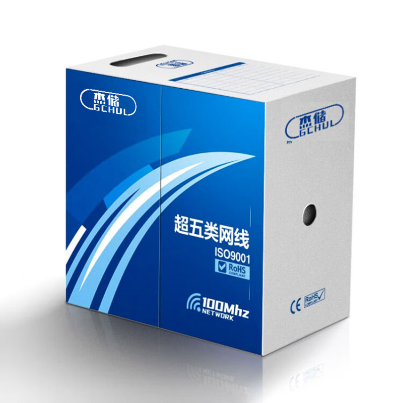 杰储（GCHUL） CWFH305MA 超五类非屏蔽网线 305米/箱 （单位：箱）