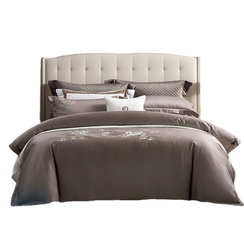 富安娜 湖畔&middot;风荷 素绣套件 203*229cm （单位：套）