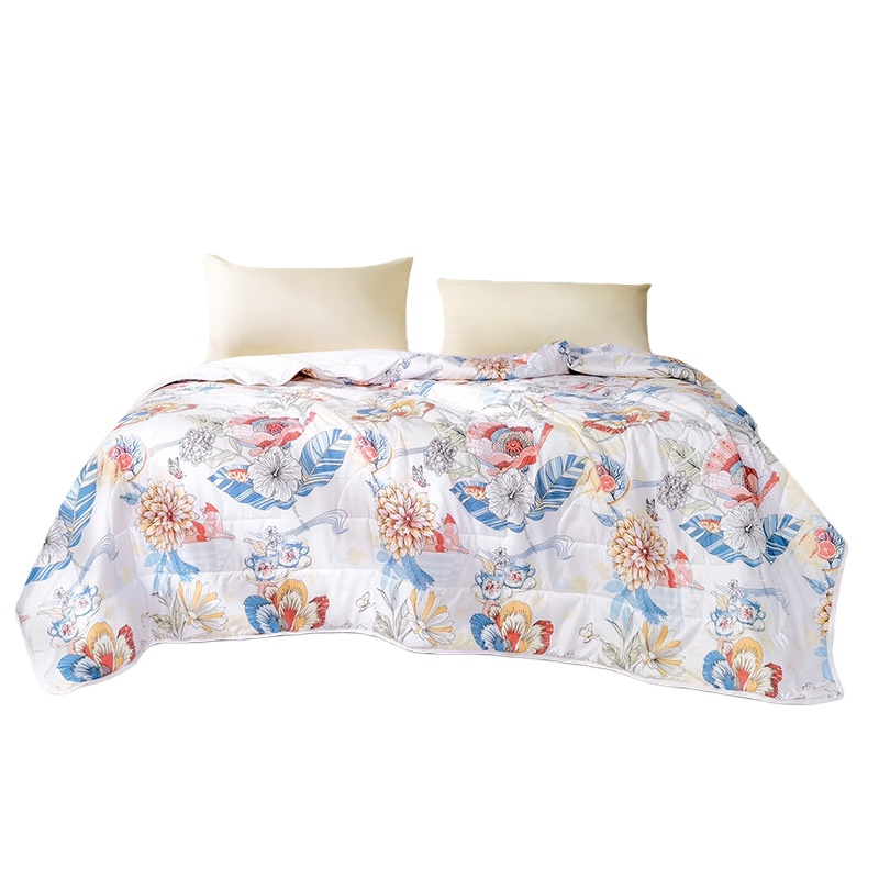 富安娜 半夏&middot;采薇 七孔抑菌印花夏被 203*229cm （单位：床）