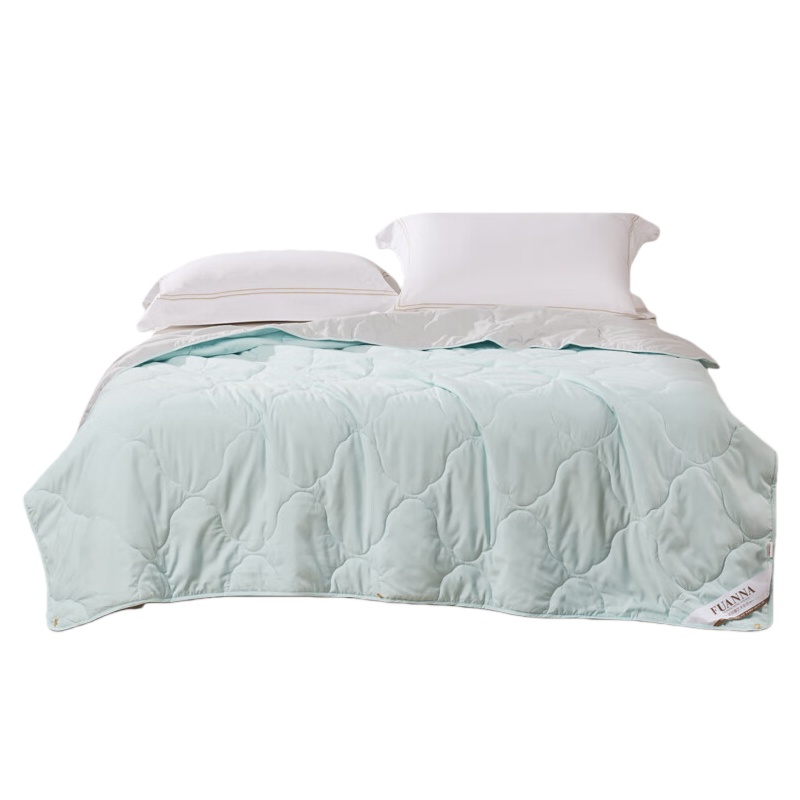 富安娜 青棠&middot;绿 净柔夏被 203*229cm （单位：床）