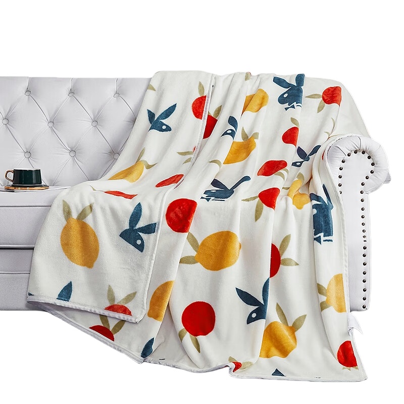 花花公子（PLAYBOY） PB-25AM705 金貂绒毛毯-柠檬派对 150*200cm （单位：条）