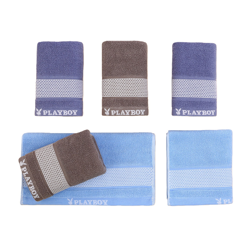 花花公子（PLAYBOY） HM798 兰调毛巾礼盒装 74*34CM （单位：条）
