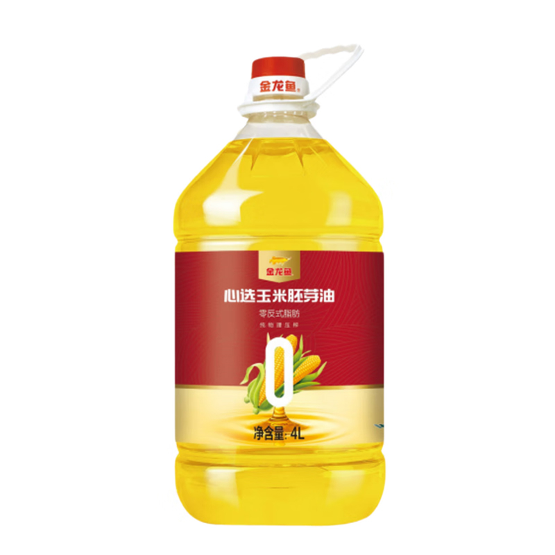 金龙鱼 零反 心选玉米胚芽油 4L （单位：桶）