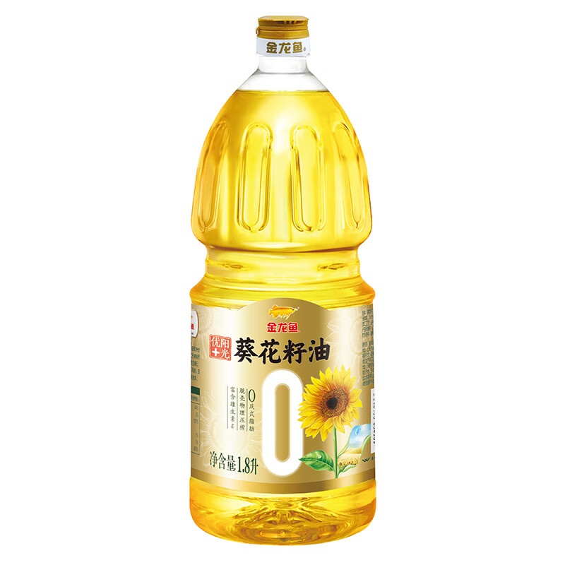 金龙鱼 零反 阳光优+葵花籽油 1.8L （单位：瓶） 新老包装随机