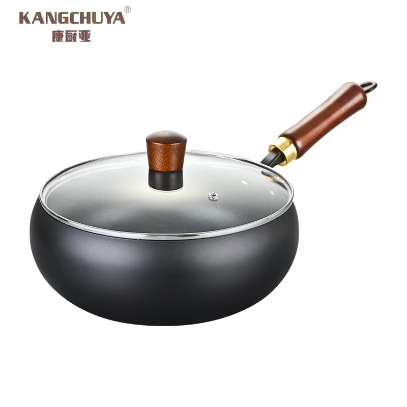 康厨亚（KANGCHUYA） KX6918 知美味不粘大肚锅 含可视锅盖 24cm （单位：套）